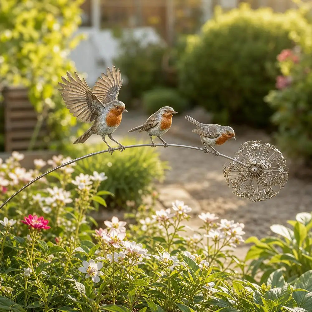 RobinRemembrance™ Stake 🐦❤️ — A Loving Garden Tribute
