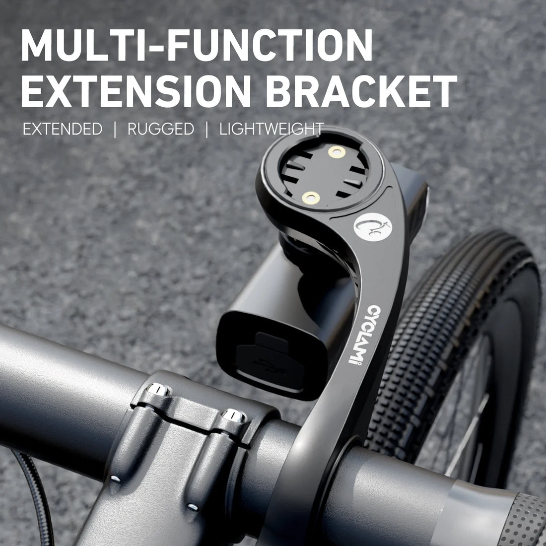 Dual-Purpose GPS & Light Mount - Universal Bike Computer Bracket